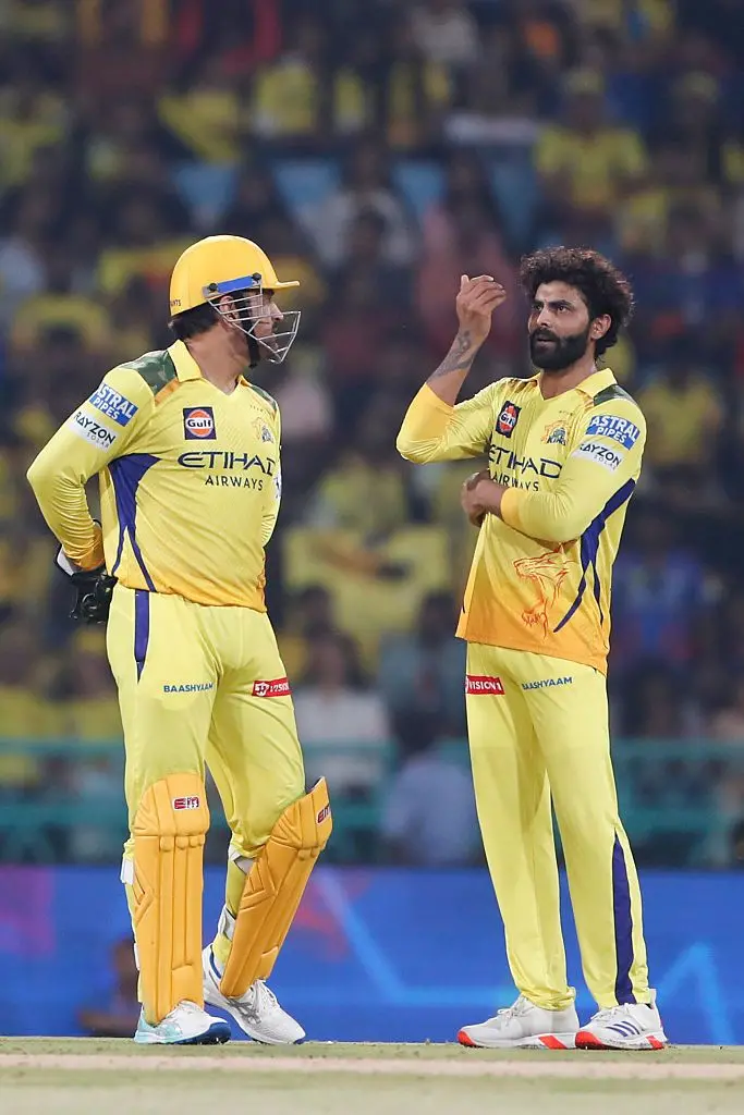 IPL 2025 Update: Dhoni-Dube Duo Powers CSK to Victory, Pant’s Captaincy Under Fire 1 IPL 2025 Update - Dhoni and Jadeja on field