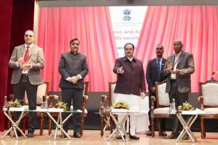 J.P. Nadda Launches Indigenous Td Vaccine in Kasauli