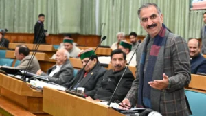 Rural health centre in Himachal with doctor treating patients