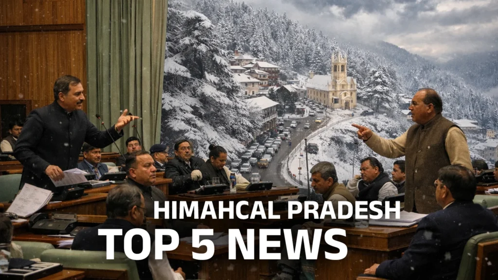 Himachal Pradesh top news including snowfall weather and assembly session debate